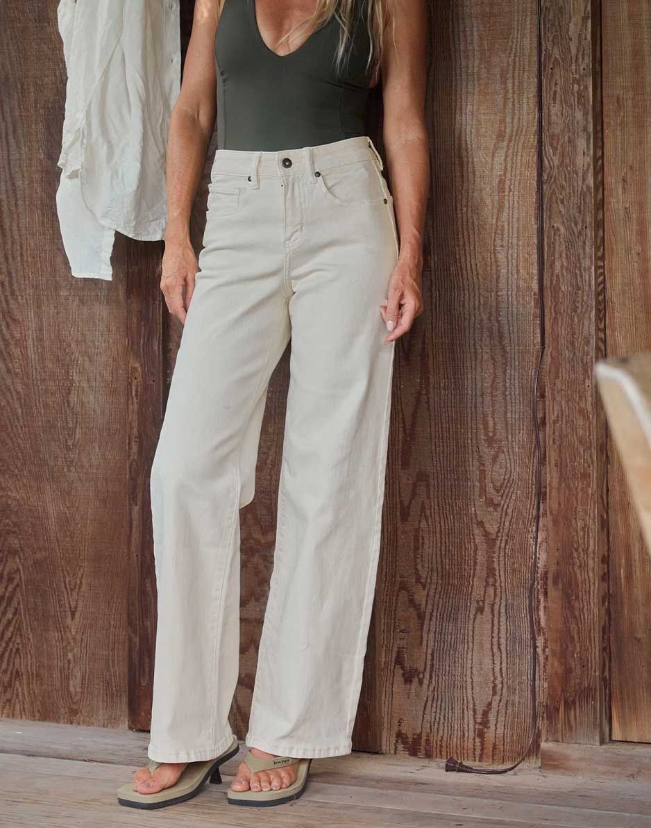 Audrey Wide Leg, Colour: Ecru, Size: 04