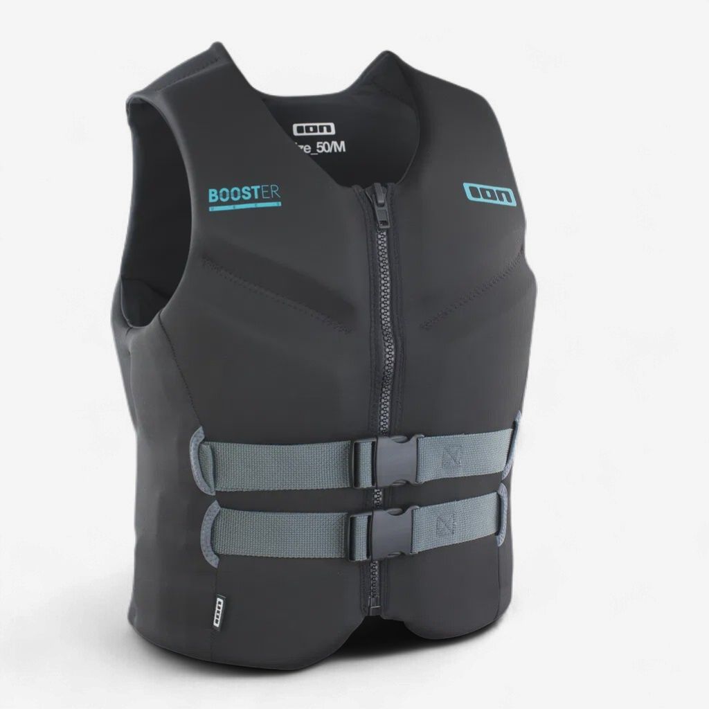 Booster vest front zip, Colour: black, Size: M