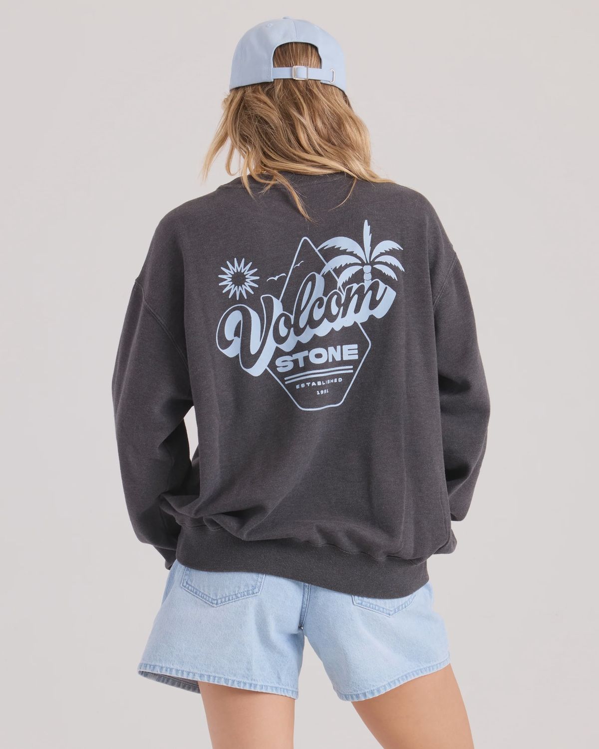 Levy crew fleece, Colour: vintage black, Size: S