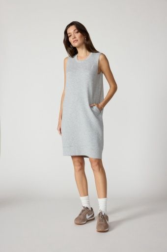 DREAMWEAVE DRESS, Colour: HTR CONCRETE, Size: L