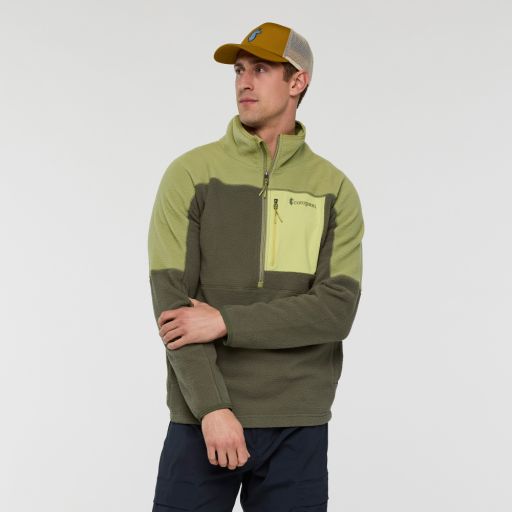 Abrazo Fleece Half-Zip Jacket, Colour: SEED AND FATIGUE, Size: XS