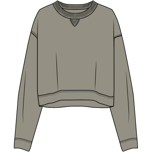 DreamTerry Crew Sweatshirt, Colour: SAGE, Size: XL_