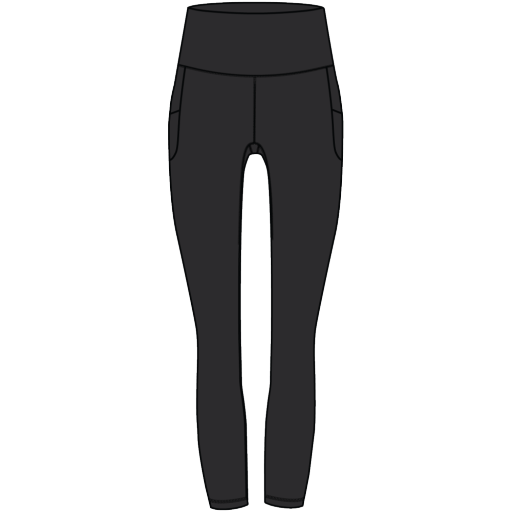 Luxara Pocket Legging, Colour: BLACK, Size: XXS_