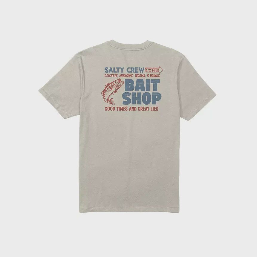 Bait Shop SS Tee, Colour: Charcoal, Size: M