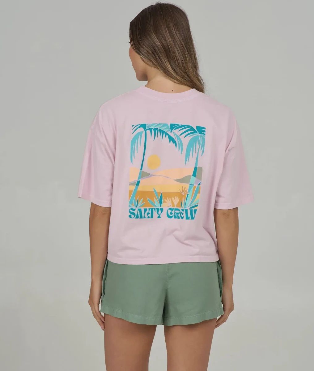 Travel Far Skimmer Tee, Colour: pink skies, Size: s