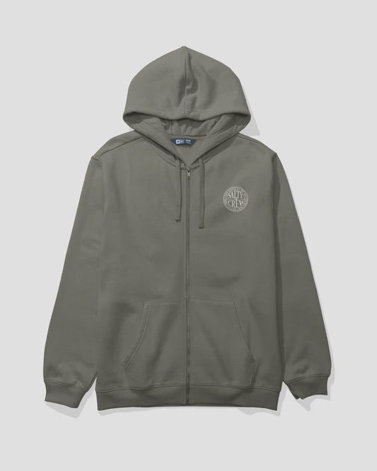 Global Zip Fleece, Colour: Dusty Olive, Size: M