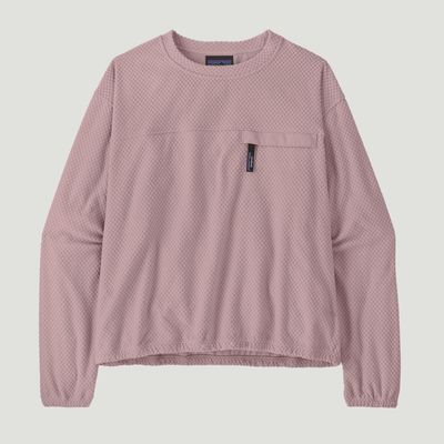 W's textured fleece crewneck