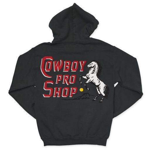 COWBOY PRO SHOP HOODIE, Colour: VINTAGE BLACK, Size: X-Small