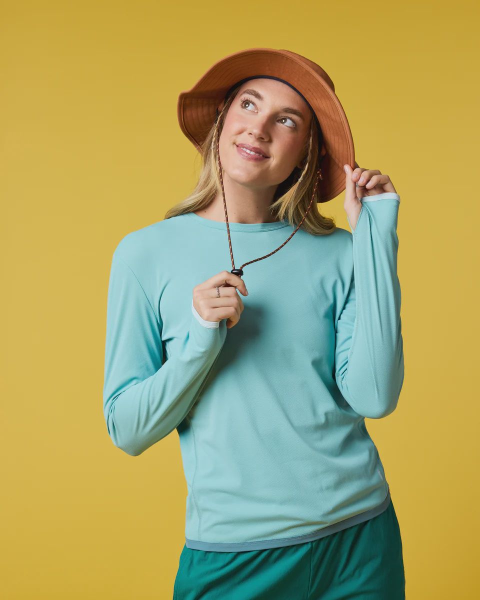 Sombra Long-Sleeve Sun Shirt, Colour: Tide, Size: S