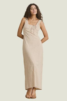 London Check Maxi Dress