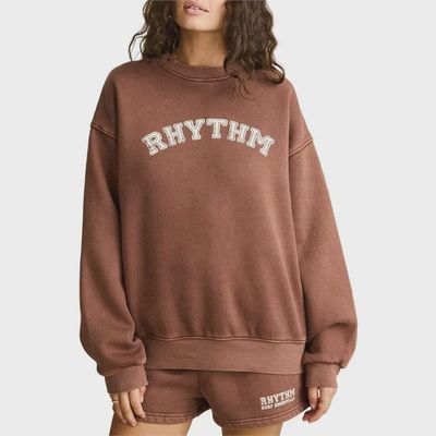Collegiate Oversized Crew Neck Fleece