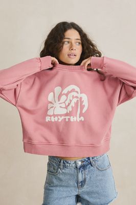 Sun and Palm Slouchy Crewneck Fleece