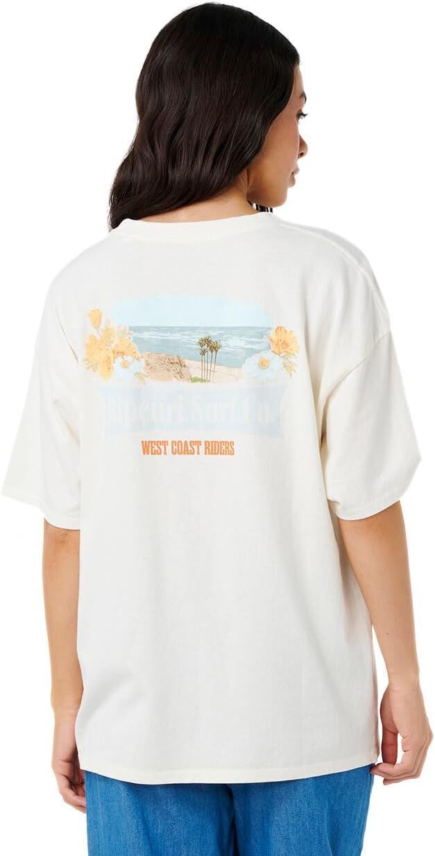 West Coast heritage tee, Colour: bone, Size: S