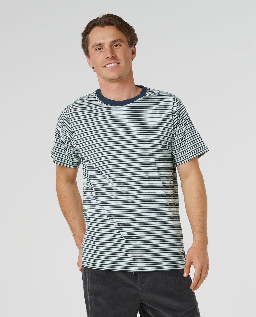 AOTS stripe tee, Colour: Dark Navy, Size: M