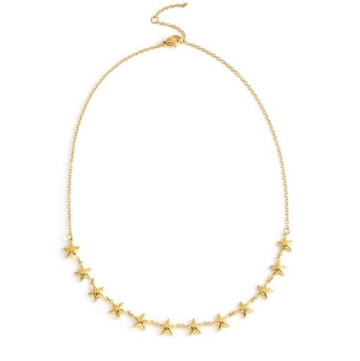 STARFISH CHARM NECKLACE, Colour: gold