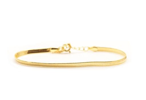 HERRINGBONE BRACELET ~ SALTY BABES, Colour: gold