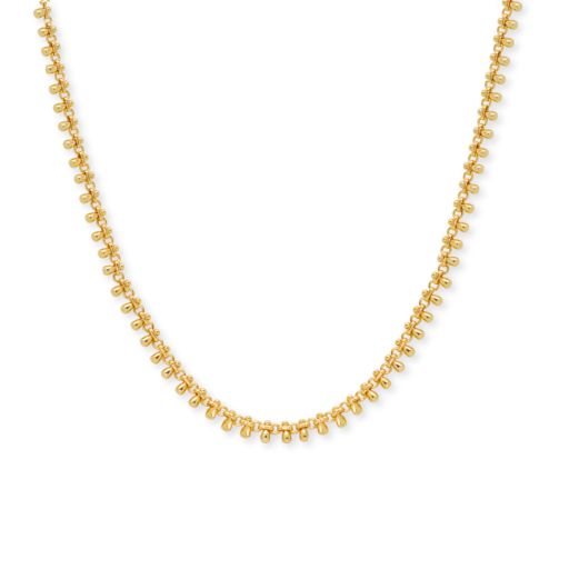 TASSEL CHAIN NECKLACE, Colour: gold