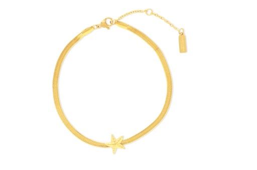 STARFISH HERRINGBONE BRACELET, Colour: gold