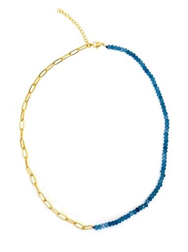 PALOMA NECKLACE ~ SALTY BABES, Colour: DEEP BLUE OCEAN