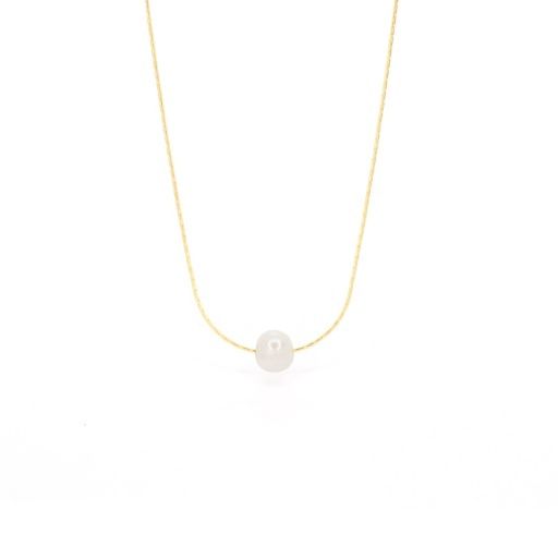 FRESHWATER PEARL ~ SALTY SHELLS, Colour: gold