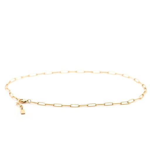 PAPERCLIP NECKLACE ~ SALTY BABES, Colour: dainty gold