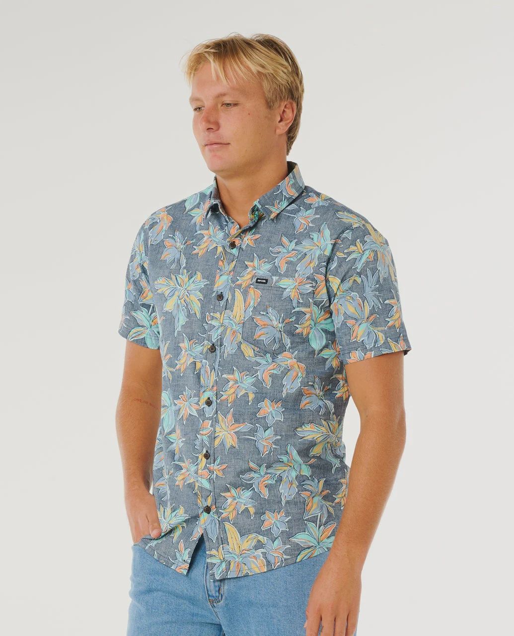 Sessions S/S Shirt, Colour: Dark Navy, Size: M