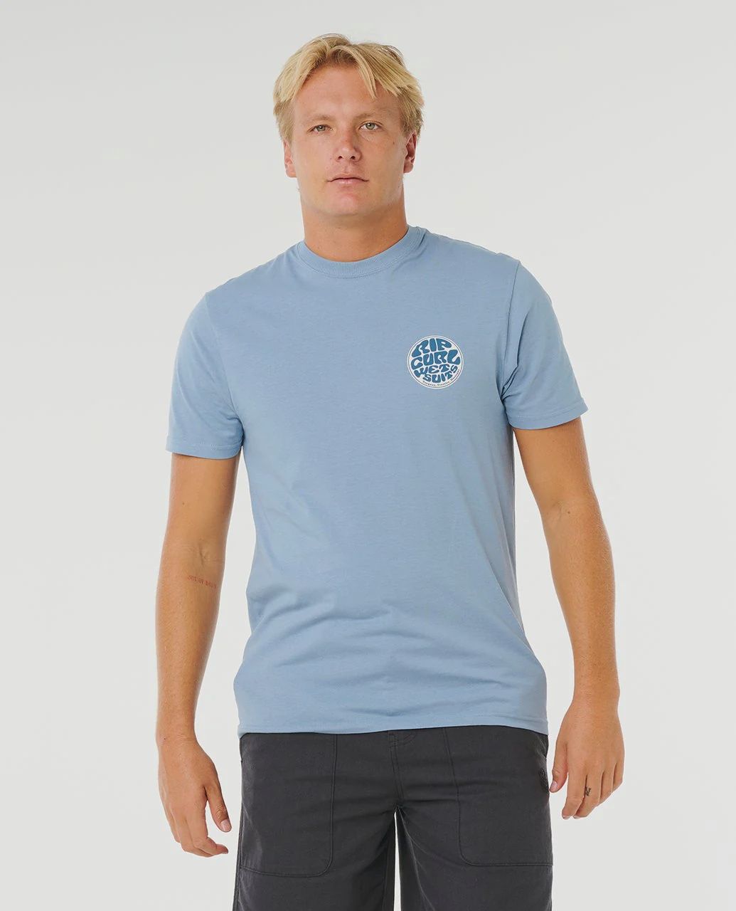 Wettie Passage Icon Tee, Colour: Faded Denim, Size: M