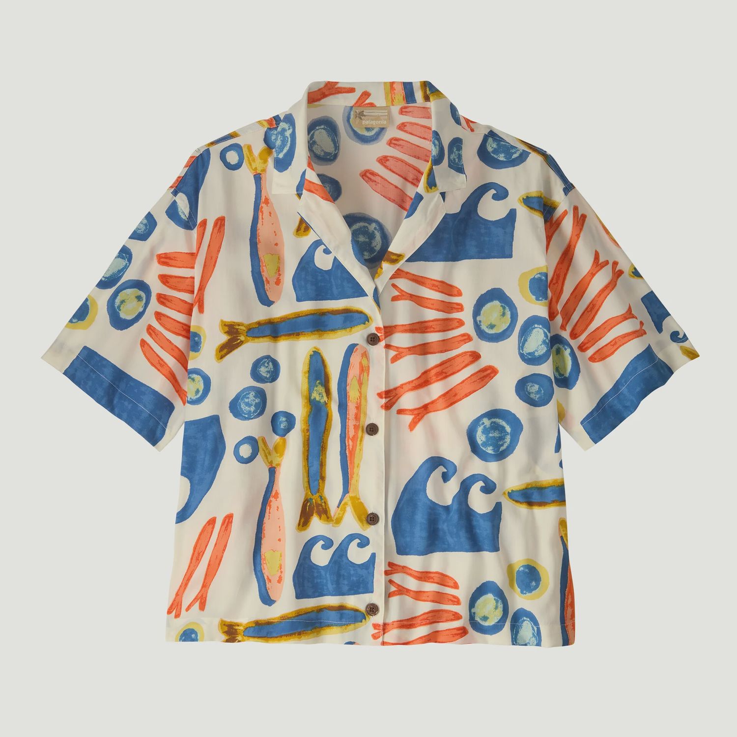 Women's Tidal Threads shirt, Colour: Sardines: Natural, Size: S