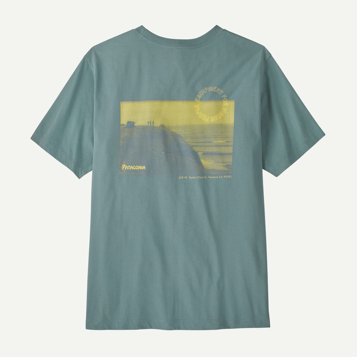 M's Water People Spotter T-Shirt, Colour: blue sage, Size: M