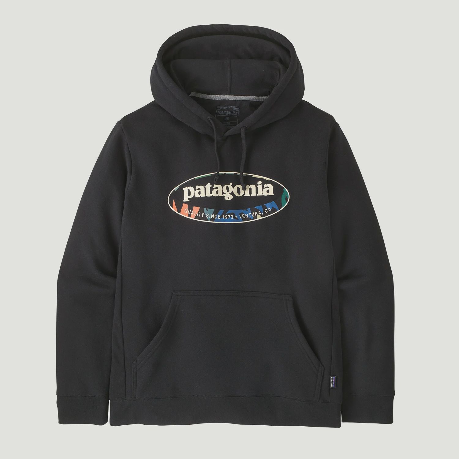 M's '95 Oval Logo Uprisal Hoody, Colour: Black: Kaleido, Size: M