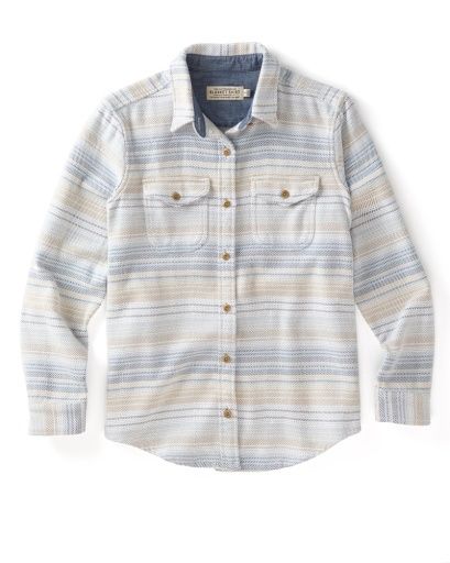 WOMEN'S BLANKET SHIRT, Colour: SEABREEZE MOJAVE STRIPE, Size: XS