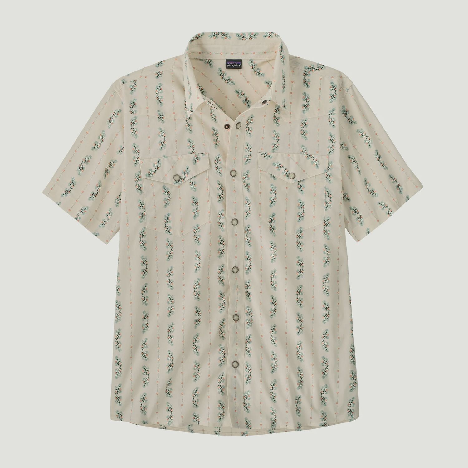 Men's Go-To Western Shirt, Colour: lowlands:  natural, Size: M
