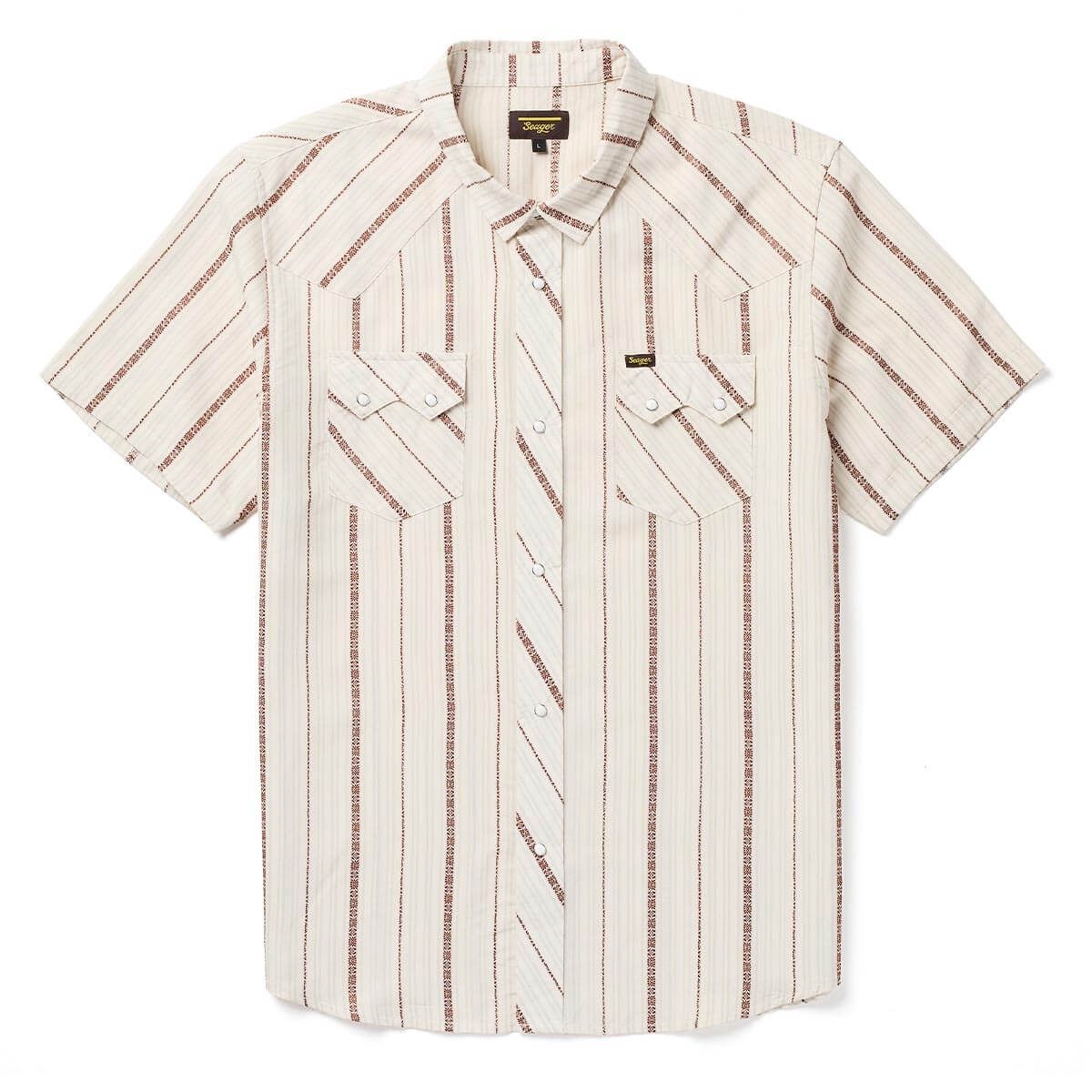 Sawtoof s/s azteca tile, Colour: white, Size: M