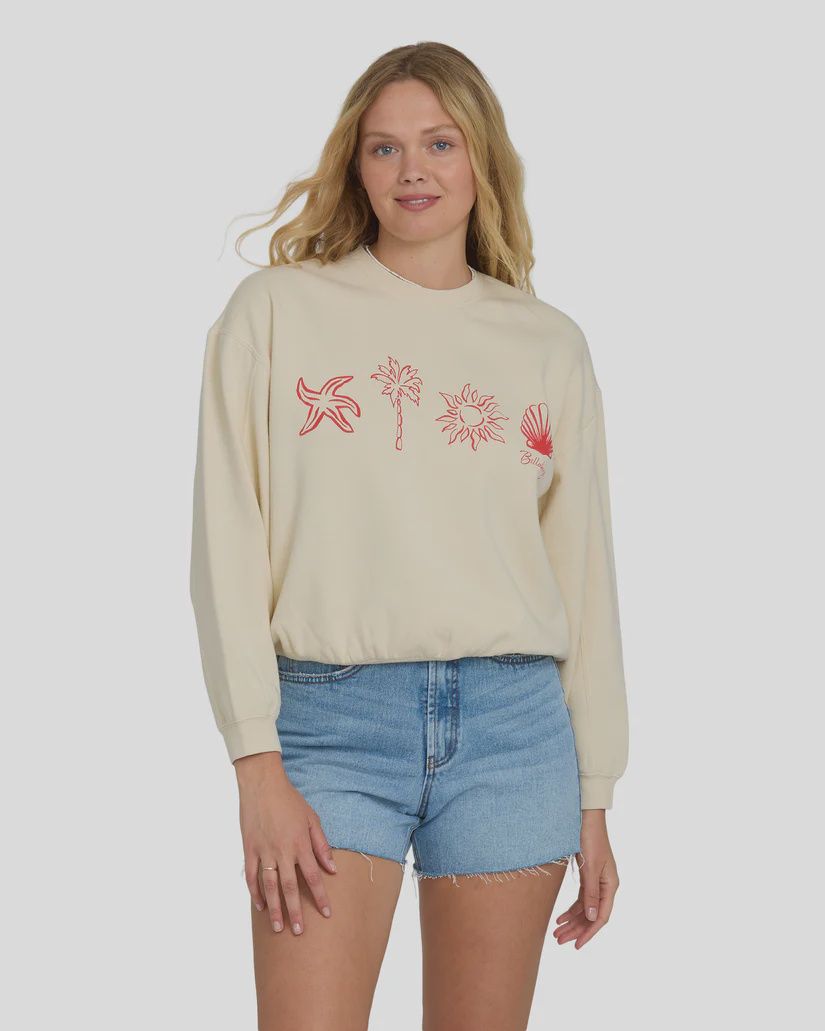 Treasure Cay Crew Fleece, Colour: WCP, Size: S