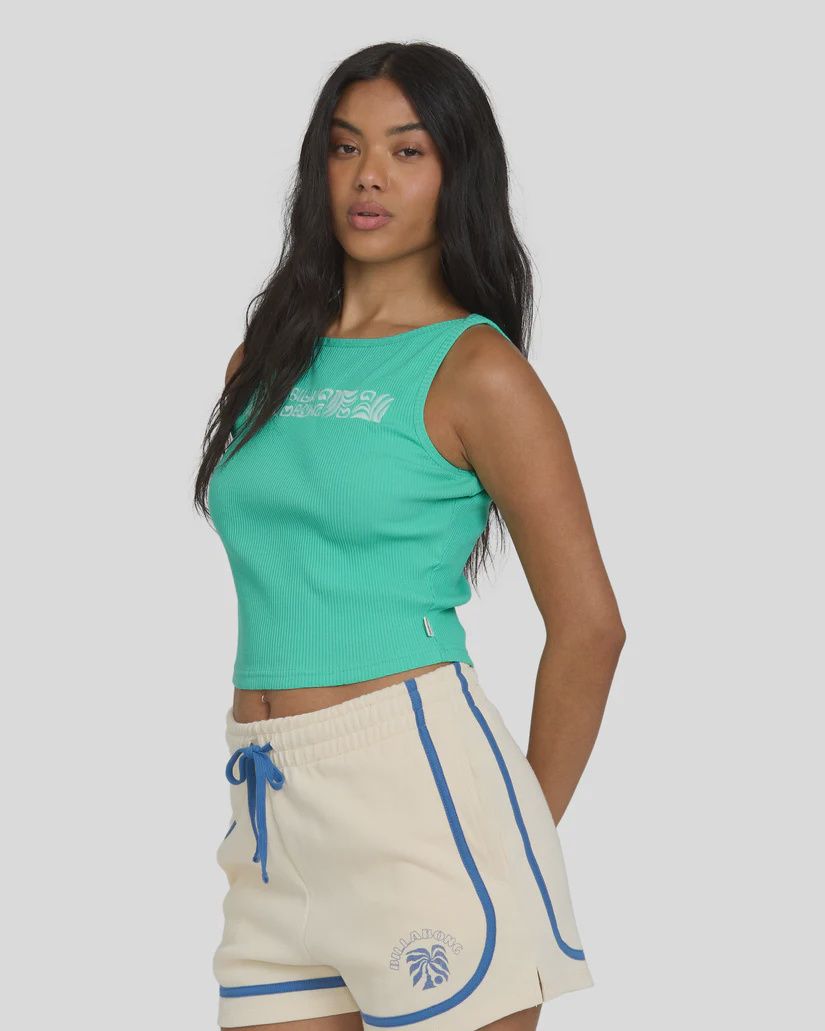 Go for it Tank, Colour: Jade, Size: S
