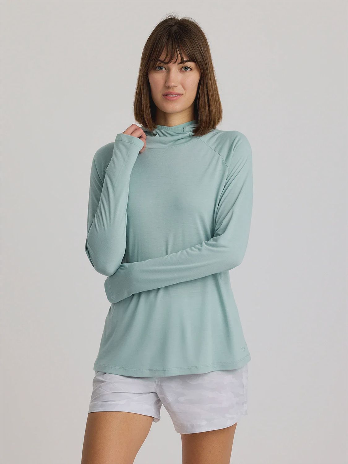 Women's Bamboo Lightweight Hoodie II, Colour: Ocean Mist, Size: S