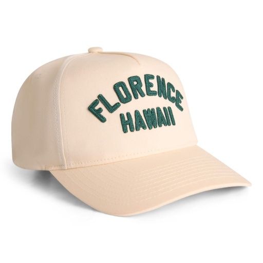 FLORENCE HAWAII EMBROIDERED HAT, Colour: CREAM