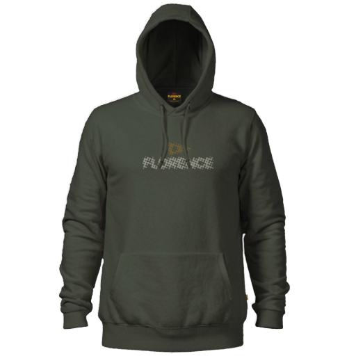 LOGO HALFTONE HOODIE, Colour: THYME, Size: S