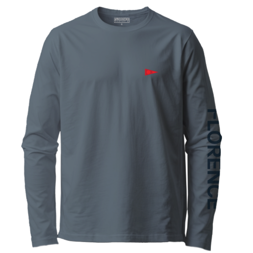 BURGEE LONG SLEEVE T-SHIRT, Colour: STORM, Size: S