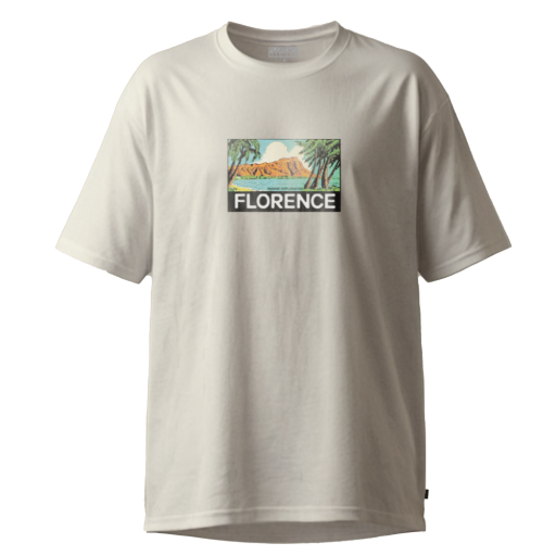 POSTCARD T-SHIRT, Colour: OFF WHITE, Size: S