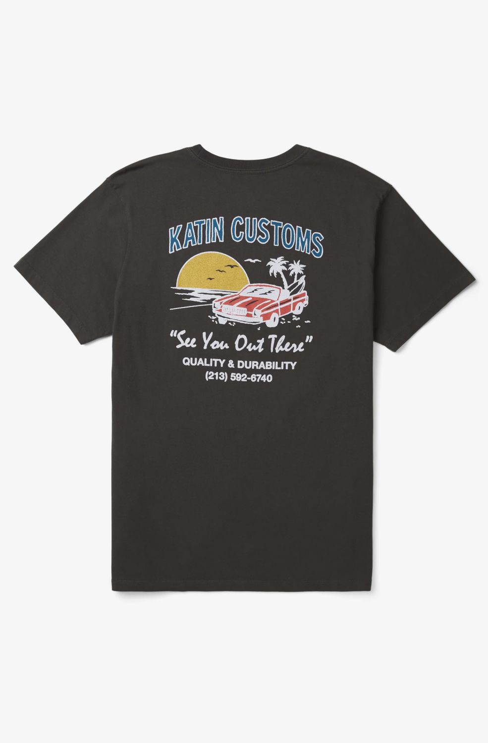 Alamitos Tee, Colour: Black Wash, Size: M