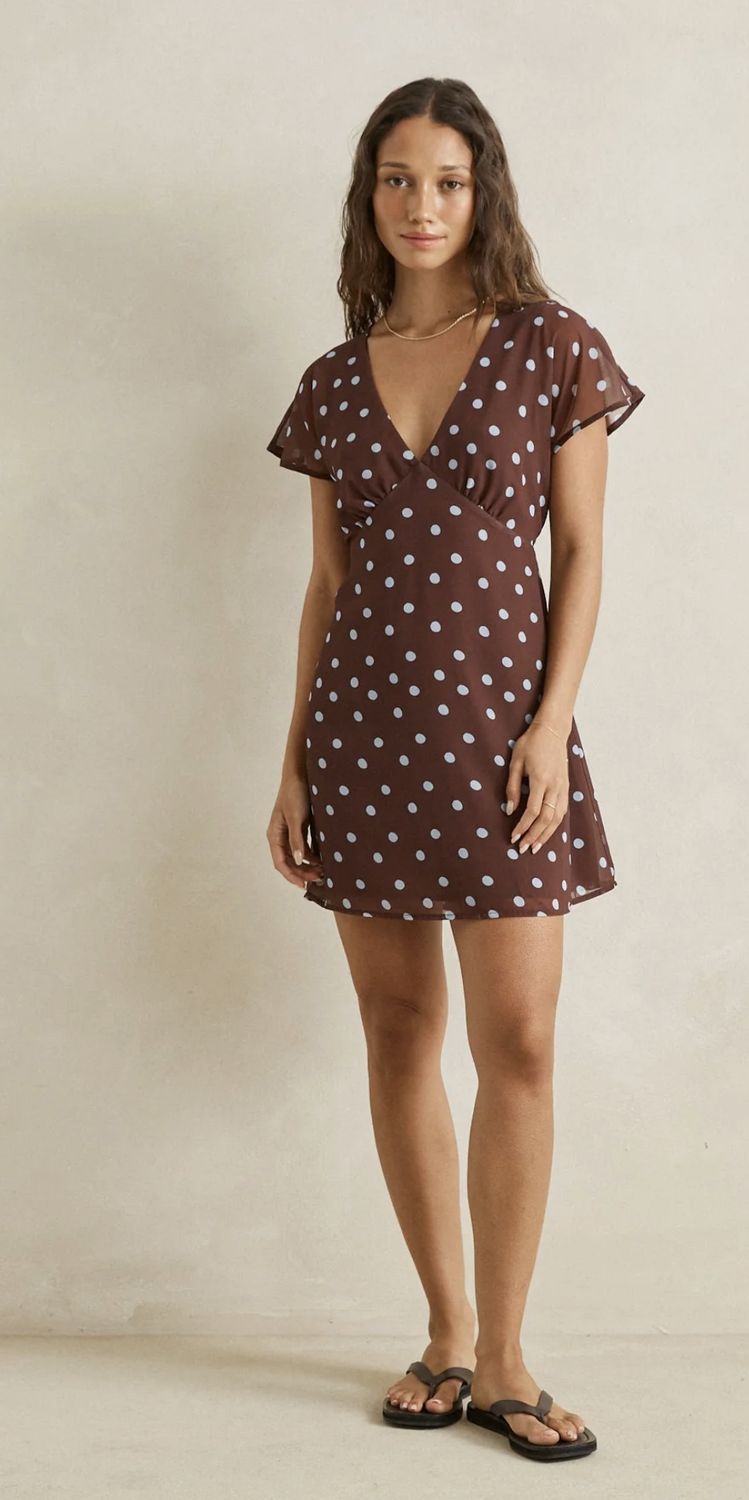 Penny Mini Dress, Colour: Cho, Size: XS