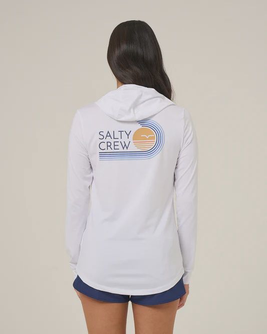 Ombre Wave Hood Sunshirt, Colour: white, Size: s