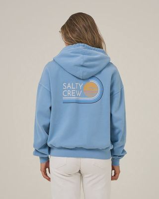 Ombre Wave Hoodie Zip