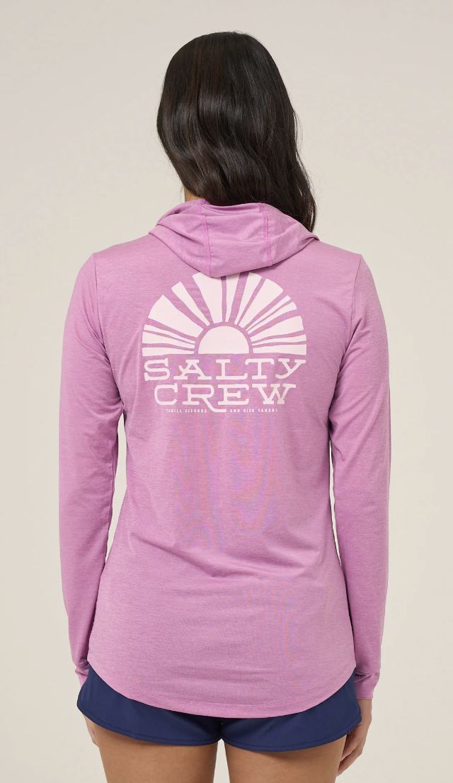 Sunshine Hooded Sunshirt, Colour: Violet, Size: S