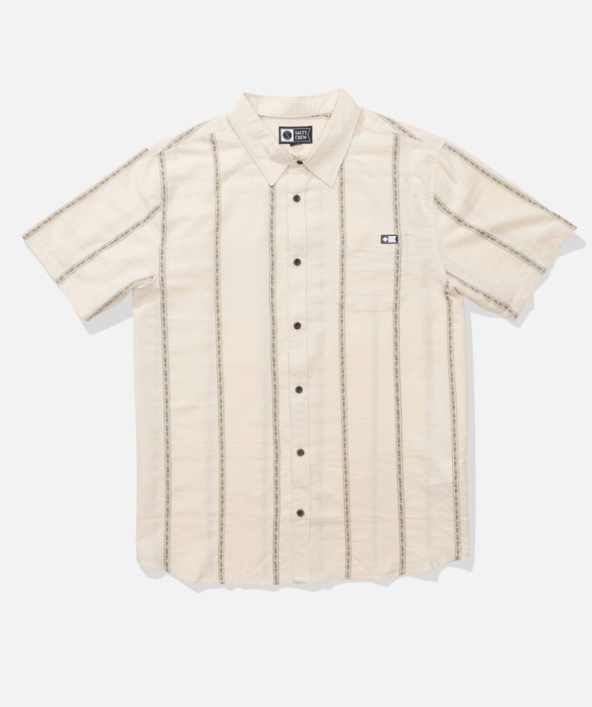 Parker Button Up, Colour: Natural, Size: M