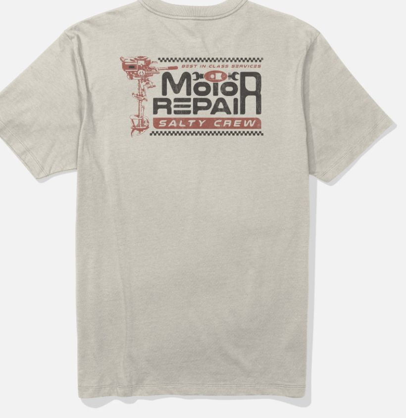 Motor Repair SS Tee, Colour: Bone, Size: M