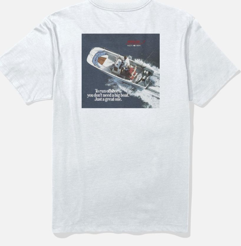 Whaler Offshore SS Tee, Colour: White, Size: M