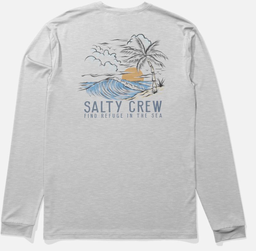 Day Off LS Sunshirt, Colour: Grey Heather, Size: M