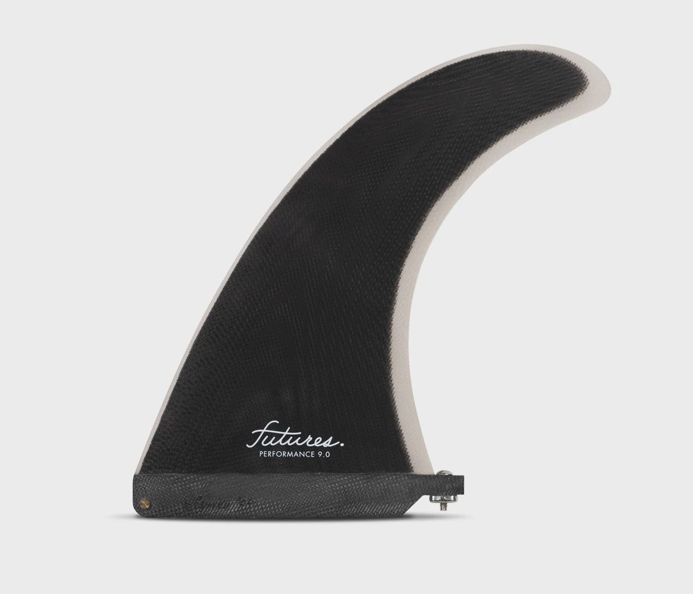 Longboard performance fin, Colour: black/grey, Size: 7.0"